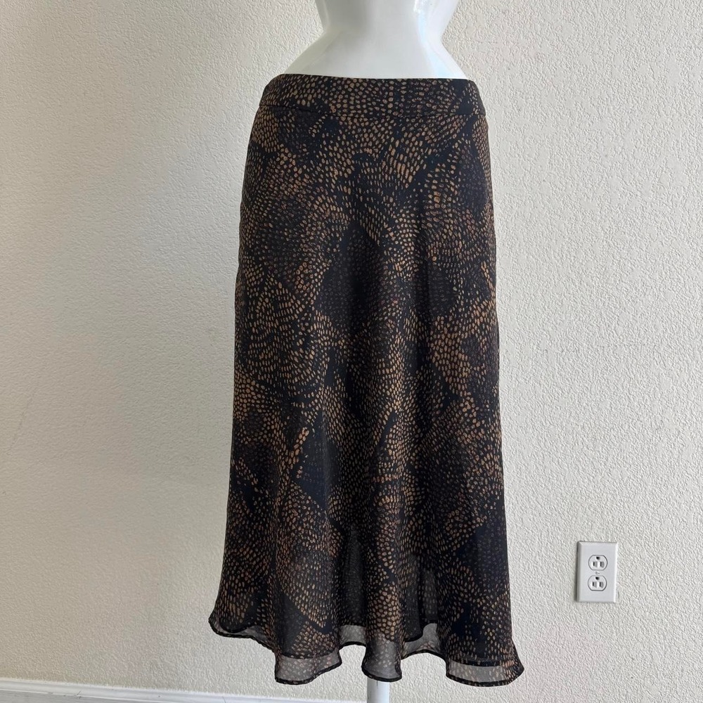 Jones New York black & brown midi skirt size 10